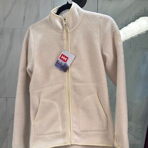 NWT Helly Hansen Women's Cream Fleece Jacket